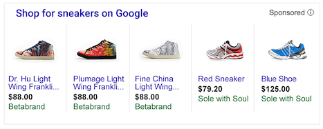 Google product listing ads online advertising opportunities
